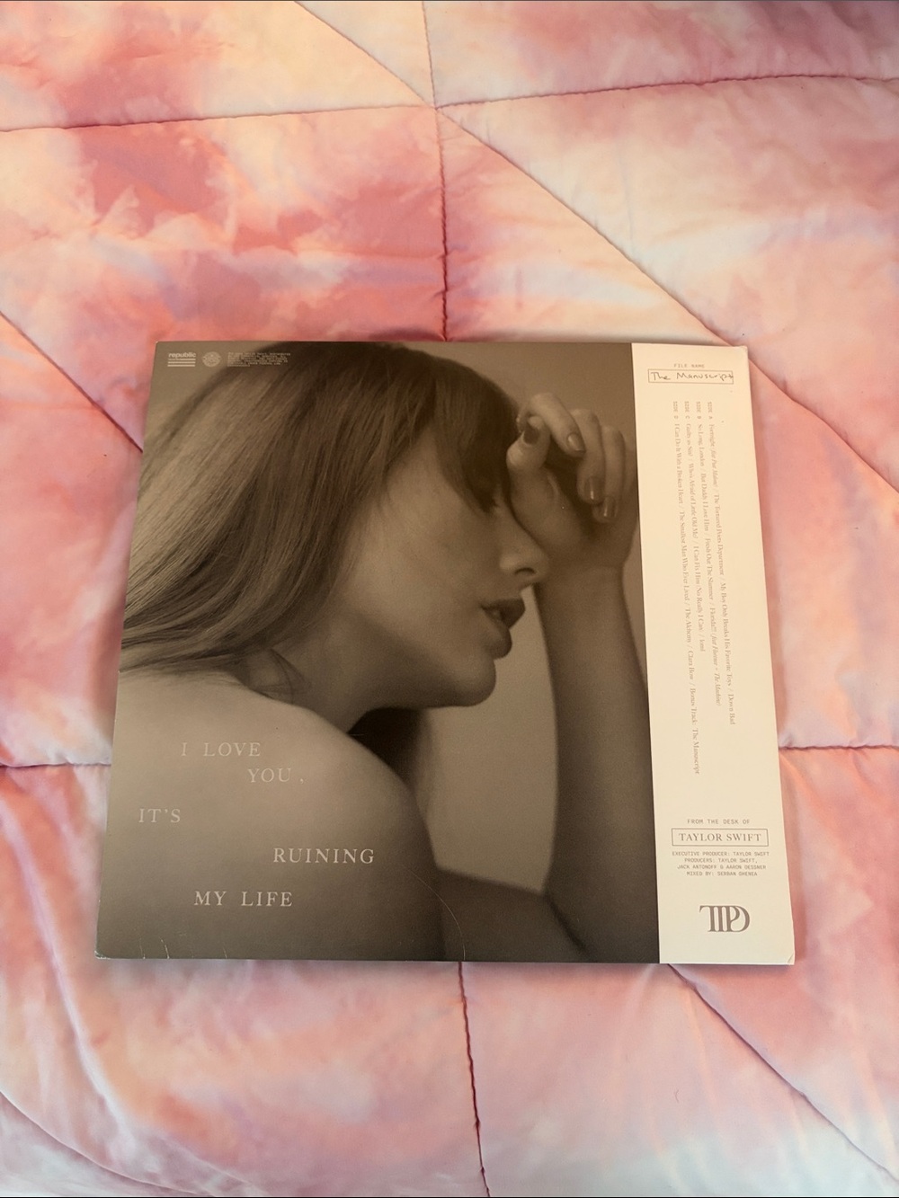 Signed Taylor Swift Tourtured Poet Department Vinyl - Picture 3 of 3